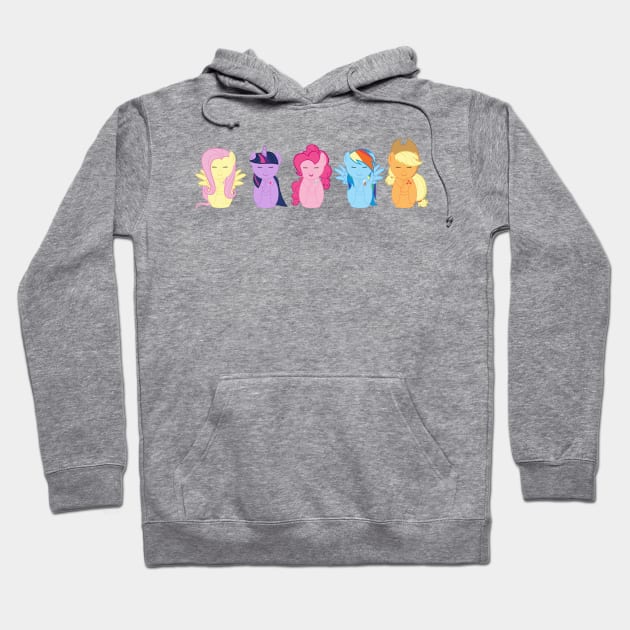 My Little Pony Kokeshi Hoodie by danicaart